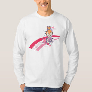T-shirt PEBBLES™ sur l'arc-en-ciel rose