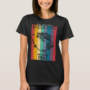 T-shirt Pêche 1941 81e anniversaire Pêcheur âgé de 96 ans