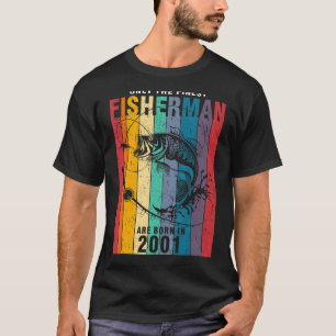 T-shirt Pêche 2001 21e anniversaire 96 ans Pêcheur