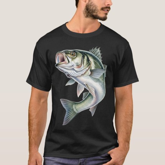 T-shirt Pêche à la basse (Devant)