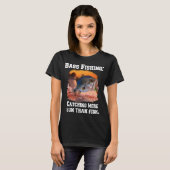 T-shirt Pêche à la basse : Attraper plus de soleil que de (Devant entier)