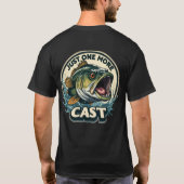 T-shirt Pêche à la Basse Juste Un Autre Lancer (Dos)