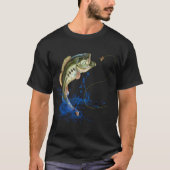 T-shirt Pêche à la basse Poisson à grande bouche (Devant)