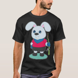 T-shirt Pêche à la canne à pêche Lapin Pêcheur