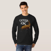 T-shirt Pêche à la Catfishing Hommes Papa Roi du Poisson-c (Devant entier)