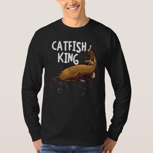 T-shirt Pêche à la Catfishing Hommes Papa Roi du Poisson-c (Devant)