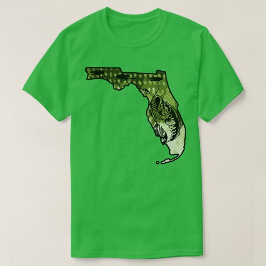 T-shirt Pêche à la grosse basse Floride State Largemouth B (Design devant)