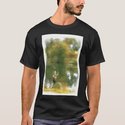 T-shirt Pêche à la mouche (Devant)