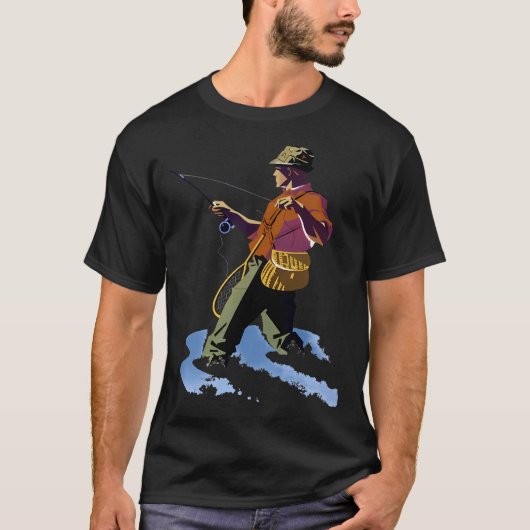 T-shirt Pêche à la mouche (Devant)