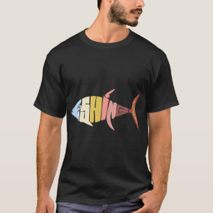 T-shirt Pêche à la mouche au coucher du soleil