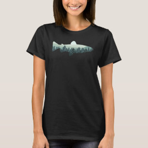 T-shirt Pêche à la mouche de la truite Nature Extérieur Pê