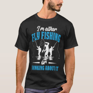 T-shirt Pêche à la mouche en pensant au thème