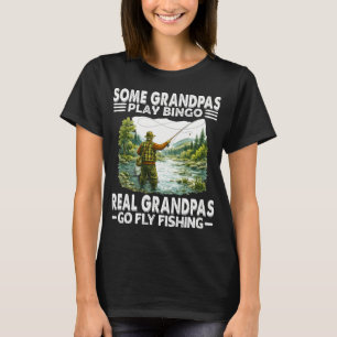 T-shirt Pêche à la mouche grand-père – Les vrais grands-pè