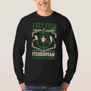 T-shirt Pêche à la mouche Pêcheur à la morue Pêcheur à la 