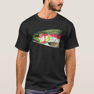 T-shirt Pêche à la mouche Truite arc-en-ciel sèche Tying P