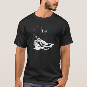 T-shirt Pêche à la mouche truite brune pêcheur pêche à la
