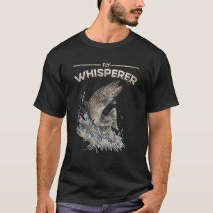 T-shirt Pêche à la mouche Truite Whisperer plaisanteries P