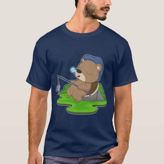 T-shirt Pêche à la pêche au castor (Devant)