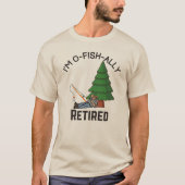 T-shirt Pêche à la retraite (Devant)