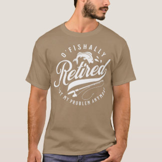 T-shirt Pêche à la retraite Bâton Usa Mens Fishing 1838 