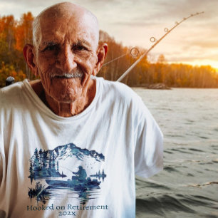 T-shirt Pêche à la retraite Grand-père Vieux-âgés Retraité
