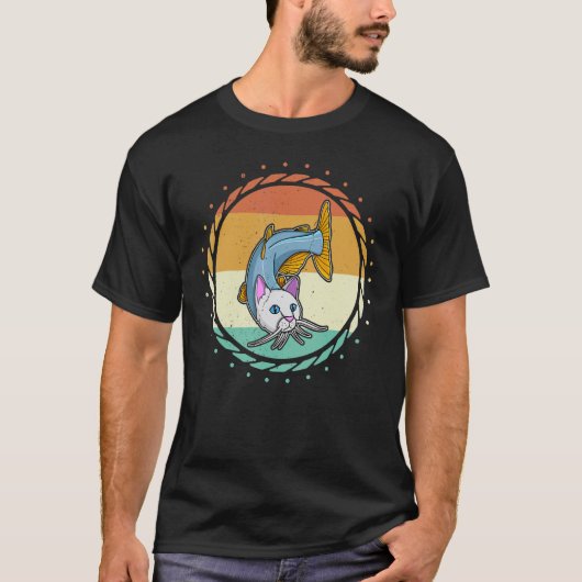 T-shirt Pêche à la silure Wels Poisson-chat Humour 3 (Devant)
