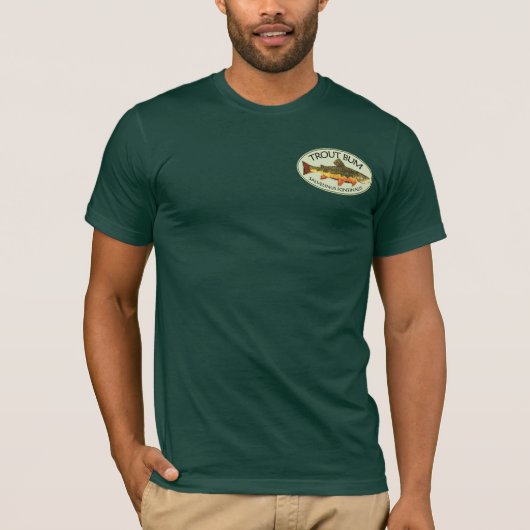 T-shirt Pêche à la truite (Devant)