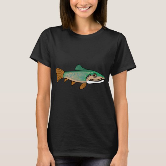 T-shirt Pêche à la truite (Devant)