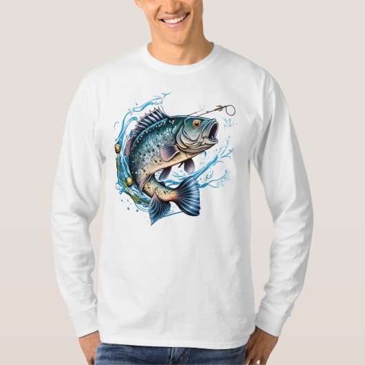 T-shirt Pêche à la truite  (Devant)