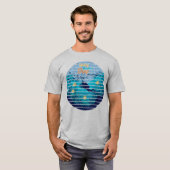 T-shirt Pêche à la truite de lac, marquant des monstres (Devant entier)