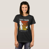 T-shirt Pêche à la truite drôle Rétro (Devant entier)