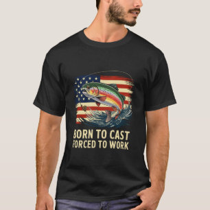 T-shirt Pêche à la truite Patriotique Hommes Femmes Papa A