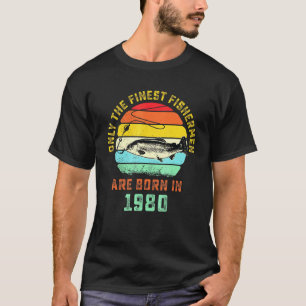 T-shirt Pêche à la truite rétro 41e anniversaire Cool Trou