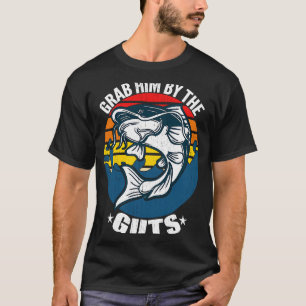 T-shirt Pêche à main nue de silure géant tête plate
