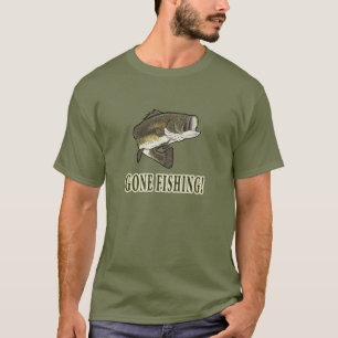 T-shirt Pêche allée : Basse de large ouverture