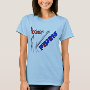 T-shirt Pêche Amusante Accrochée À La Pêche