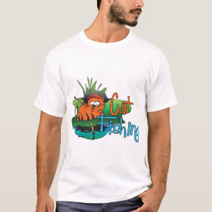 T-shirt Pêche amusante - Pêche au chat
