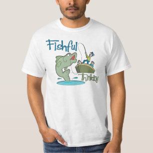 T-shirt Pêche amusante - Pensée pêche