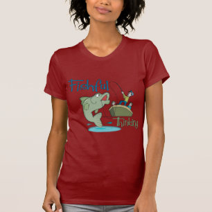 T-shirt Pêche amusante - Pensée pêche