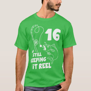 T-shirt Pêche Anniversaire 16ème Anniversaire Fisher Anniv