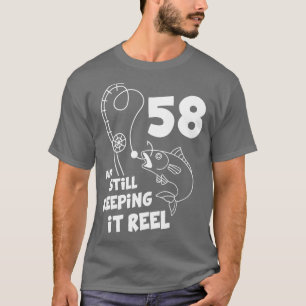 T-shirt Pêche Anniversaire 58ème Anniversaire Fisher Anniv