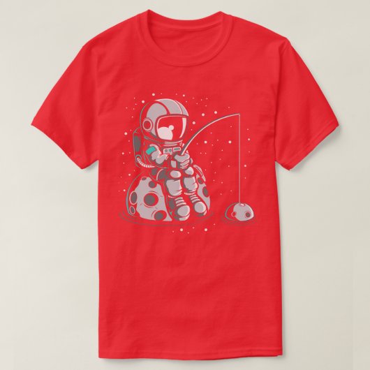 T-SHIRT PÊCHE ASTRONAUTE (Design devant)
