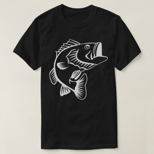 T-shirt Pêche au bar 1 (Design devant)