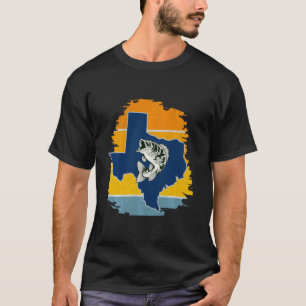 T-shirt Pêche au Bass Texas Matériel de pêche au Bass pour
