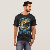 T-shirt Pêche au brochet (Devant entier)