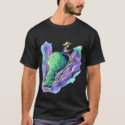 T-shirt Pêche au chat (Devant)