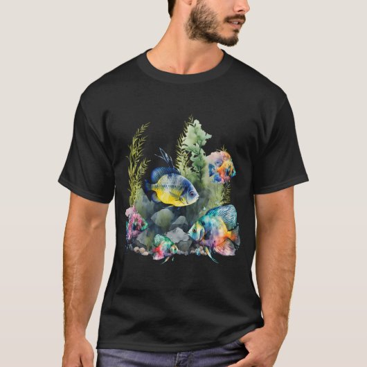 T-shirt Pêche au chat grassouillet (Devant)