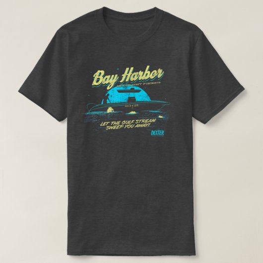 T-shirt Pêche au clair de lune (Design devant)