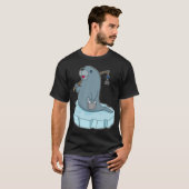 T-shirt Pêche au clair de lune (Devant entier)
