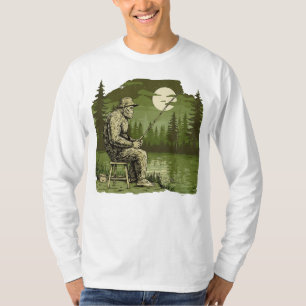T-shirt Pêche au Clair de Lune avec Bigfoot